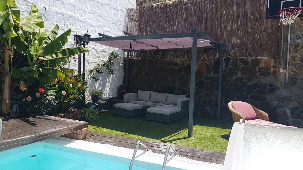 Casa Agustin Pool 27 ºc Villa Fataga Bagian luar foto